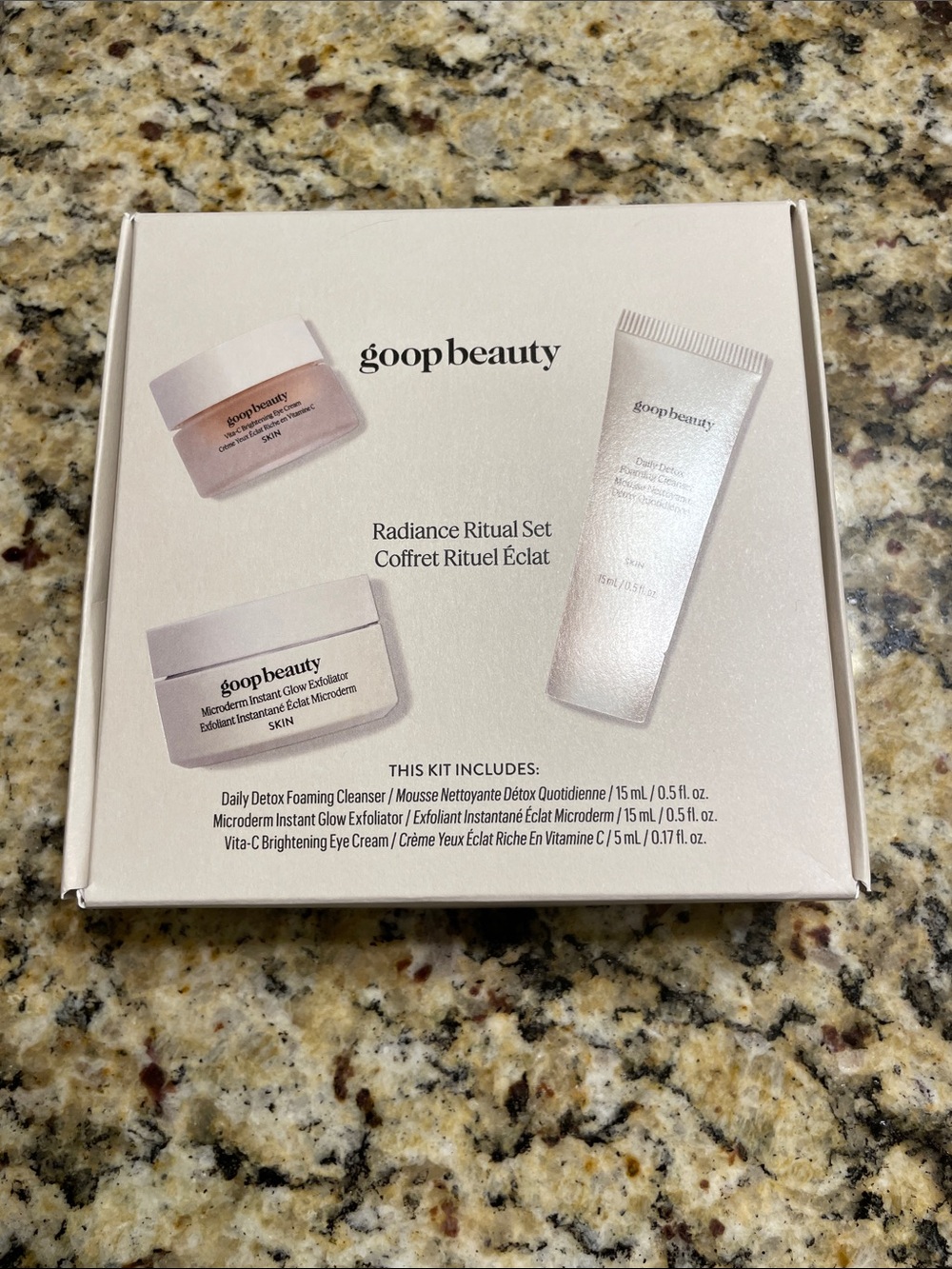 NIB Goop Beauty Radiance Ritual Kit Skincare Travel Gift Set